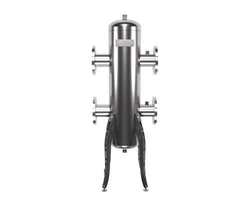 Фланцевая гидрострелка из нержавеющей стали GRSS-600-80 (нерж., до 600 кВт, фланец 1-80-10 ГОСТ 12820-81, сечение корпуса D=219 мм)